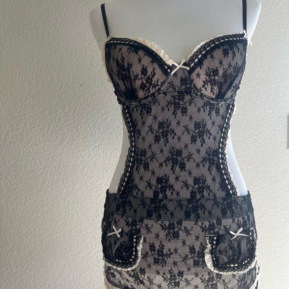 Victoria Secret French Maid style lingerie set,